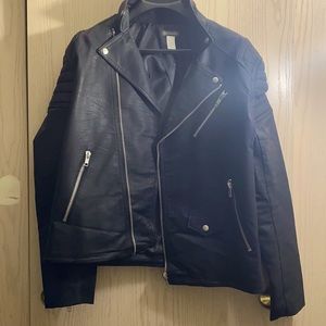 Men’s Biker Faux Leather Jacket